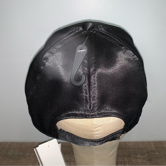 Women’s Size AUGUST HAT COMPANY Satin Polyester Black Hopeless Romantic Cap NWT - Picture 6 of 14